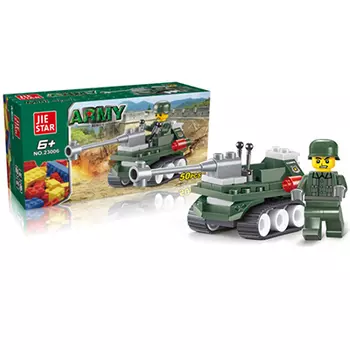 JIE STAR Конструктор пластик "Броневик", 50 дет., 6+, 23006