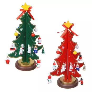 Ёлка декоративная СНОУ БУМ 21 см, МДФ, 2 цвета