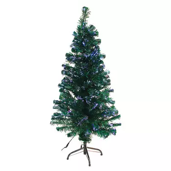 Ёлка напольная СНОУ БУМ 120 см, ПВХ, зеленая, оптоволокно LED
