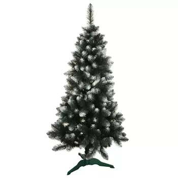 Ёлка напольная СНОУ БУМ "Королева" 120 см, ПВХ, зеленая с белыми кончиками