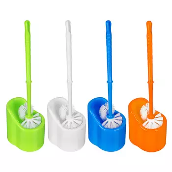 Ёрш для туалета с двойной щеткой, пластик, 37,5см