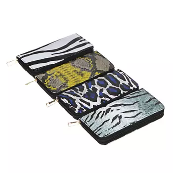 ЮL Кошелек женский на молнии, ПУ, 19х9см, 4 дизайна, КЖ19-10