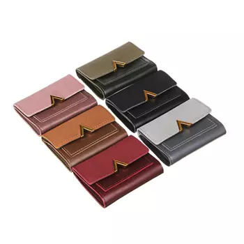 ЮL Кошелек женский с отд. для карт и купюр, ПВХ, 11,5х8,5см, 6 цв., КК21-07