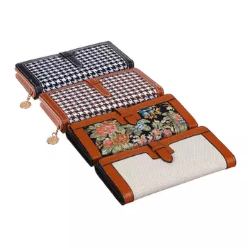 ЮL Кошелек женский с отд. для карт, ПУ, полиэстер, 19х10см, 2 дизайна, КЖ22-02