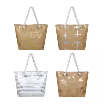 ЮL Сумка пляжная, 50х37х13см, полиэстер, 4 дизайна