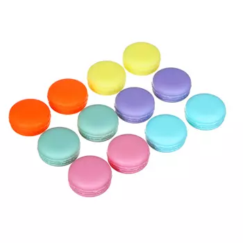 ЮниLook Контейнер косметический 2шт х 10г со шпателем, пластик РР, 6 цветов