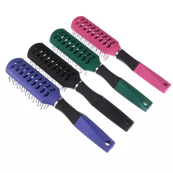 ЮниLook Расческа массажная Грани, пластик, 23.5х4,2см, 4 цвета
