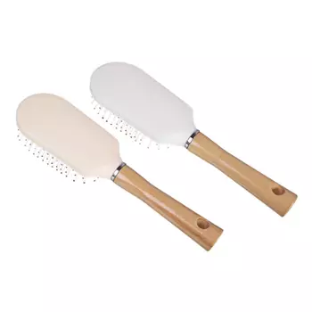 ЮниLook Расческа массажная Эко, пластик, дерево, 22,7х6,2см, 2 цвета