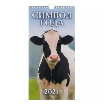 Календарь настенный перекидной на ригеле "Символ Года 2021", бумага, 16,5х34см, 2021
