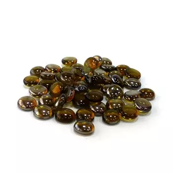 Камни декоративные разноцветные 200гр, стекло