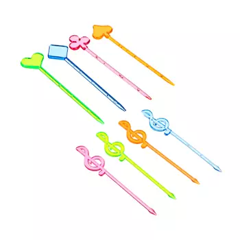 Капитан Весельчак Пики декоративные 35шт, 80-85мм, "Скрипичный ключ", "Карты", пластик, 2 в.094/067