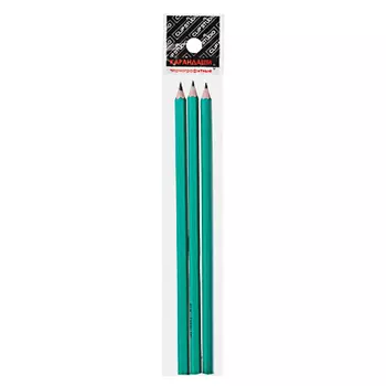Карандаши чернографитные ClipStudio, 3 шт., зеленый корпус