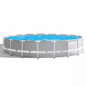 Каркасный бассейн призматический INTEX 26756 с фильтр-насосом, 610х132 см