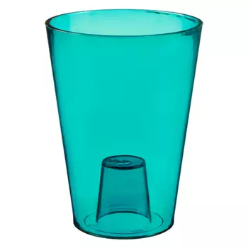 Кашпо КРОКУС, бирюза 1,3л, пластик