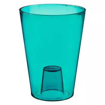 Кашпо КРОКУС, бирюза 1,3л, пластик