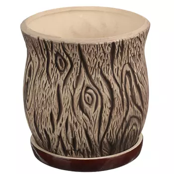 Кашпо Пень, керамика, 1,6л