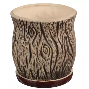 Кашпо Пень, керамика, 1,6л