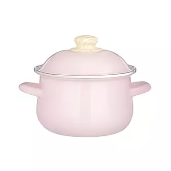 Кастрюля 2,0 л VETTA Глянец, эмалированная, розовый