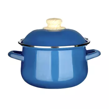 Кастрюля 2,0 л VETTA Глянец, эмалированная, синий