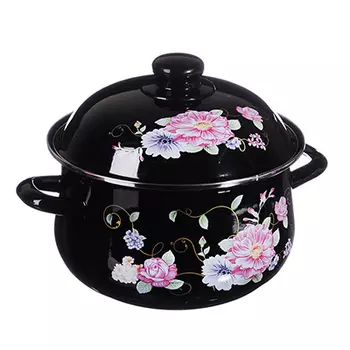 Кастрюля 2,0 л VETTA Иллюзия, эмалированная, индукция