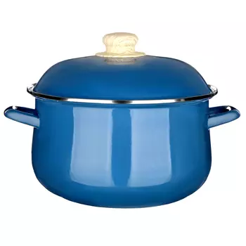 Кастрюля 5,0 л VETTA Глянец, эмалированная, синий