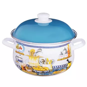 Кастрюля 5,0 л VETTA Хлеб, эмалированная, индукция