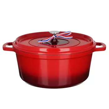 Кастрюля литая с крышкой 6,4 л SATOSHI Ла Шапель, антипригарное покрытие, индукция