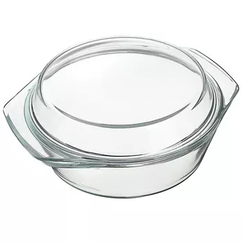 Кастрюля жаропрочная с крышкой 1,4 л SATOSHI, стекло