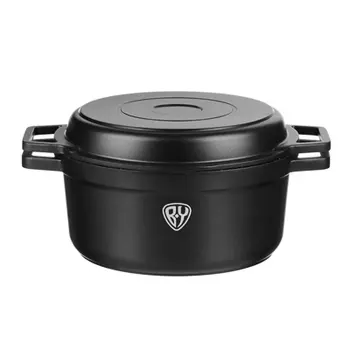 Казан с крышкой-сковородой 2,6 л СЛАВЯНА Кобальт, с антипригарным покрытием, индукция