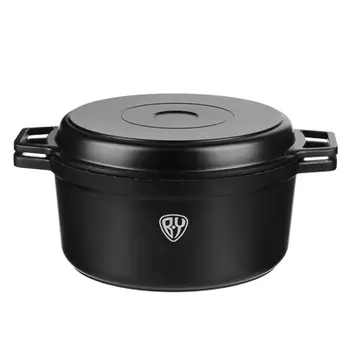 Казан с крышкой-сковородой 4,5 л СЛАВЯНА Кобальт, с антипригарным покрытием, индукция