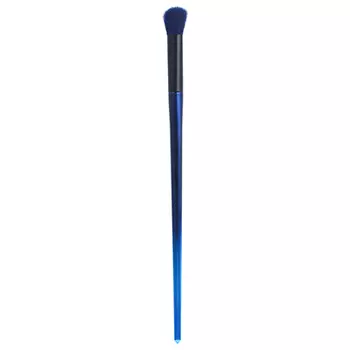 Кисть для нанесения и растушевки теней, пластик, металл, ворс иск.мех, 18см, 1 дизайн