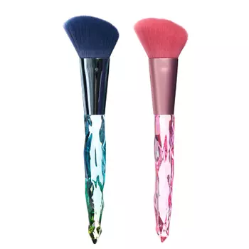 Кисть для румян или коррекции скул ЮниLook, ворс нейлон, 16,7 см, 1-2 дизайна