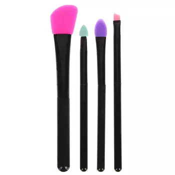 Кисти силиконовые для макияжа ЮниLook, 4 шт
