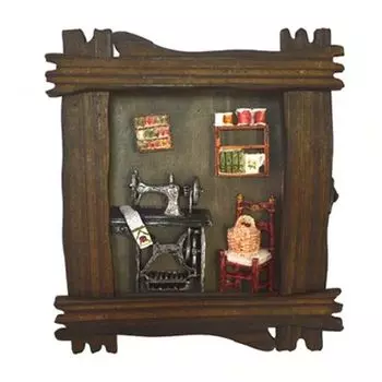 Ключница "Швейная машинка" 21х23,5х6,5см, МДФ, D600E