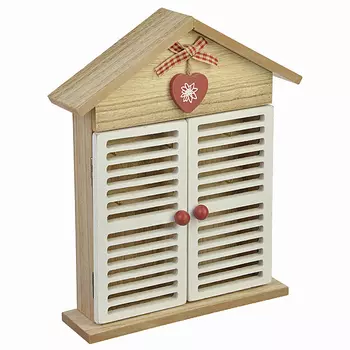 Ключница закрытого типа, МДФ, на 6 крючков, 28х20,5х5,7см