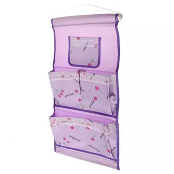 Кофр подвесной настенный, 4 карманов, 24х49 см, полиэстер, 4 цвета