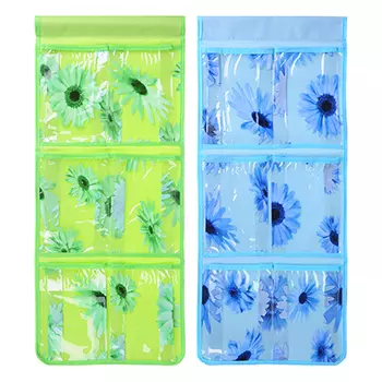 Кофр подвесной настенный, 6 карманов, 24х59 см, ЭВА/спанбонд, 4 цвета