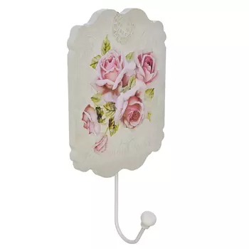 Коллекция с розами Крючок декоративный, МДФ, 22,3х12см