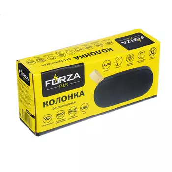 Колонка беспроводная FORZA ткань, 15x8см, 800мАч, USB, micro-SD,AUX, 4 цвета