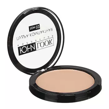 Компактная пудра тон 02 натуральный, 9,2 г, ЮниLook ПК-19