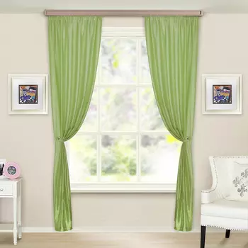 Комплект штор портьерных 2 шт., ПЭ, 140х260, 3 цвета, WITERRA "Тергалет"