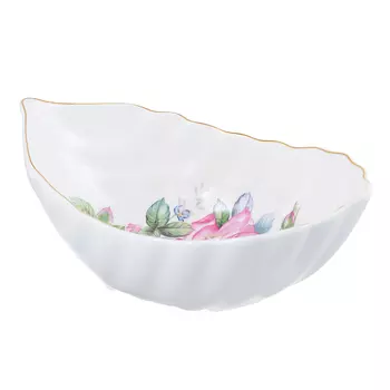 Конфетница, костяной фарфор, 20х12х7 см, MILLIMI "Роза"