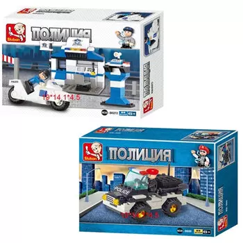 Конструктор для мальчиков SLUBAN, пластик, 6+, 2 дизайна, Пол-M38-B0272,800, 265-404