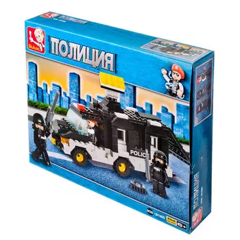 Конструктор для мальчиков SLUBAN, пластик, 6+, 2 дизайна, Пол-M38-B1800,1900, 265-393