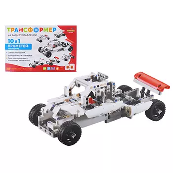 Конструктор радиоуправляемый "Трансформер 10в1", пластик, 191/224 деталей, 35х22x6см, 2 дизайна