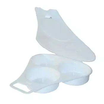 Контейнер для приготовления 3-х яиц в СВЧ Глазунья арт.453, Полимербыт