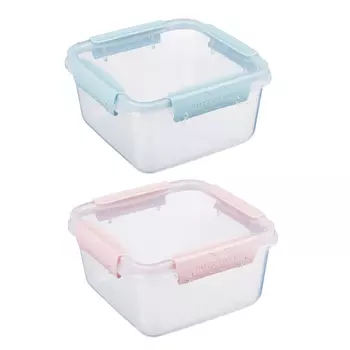 Контейнер для продуктов герметичный Butterfly квадрат 1,2л (156х156х84мм) 2 цвета