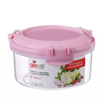 Контейнер FRESCO, 0,4л, круглый, пластик, GR1892