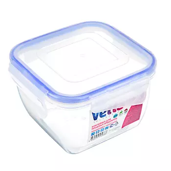 Контейнер пищевой 0,9 л для СВЧ, крышка с защелками, VETTA