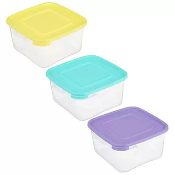 Контейнер пищевой 1 л пластик, Каскад "Квадро", Полимербыт